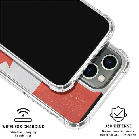 Canada Flag Distressed iPhone 16 Pro Clear Case